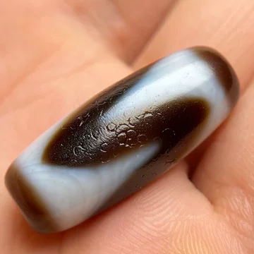 虎牙天珠 虎牙天珠（长珠/黑） - 20mm - 天珠系列- 禅意用品慈悲音