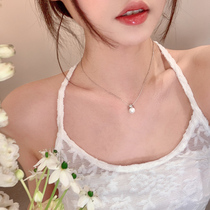 Single pearl necklace woman 2023 new exploits lock bones chain light extravagant and small crowddesign Sensation Superior Neck Chain Accessories