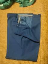 Empty winter pants sky blue hair Serge winter pants loose and strong overalls with fart pockets
