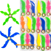 Soft plastic five Leaf folding dart rotating Naruto boomerang boomerang weapon children nostalgic toy model