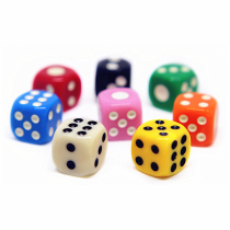 Board game accessories KTV Nightclub Bar Drinking game Single color digital dice Ordinary dice cup color sieve