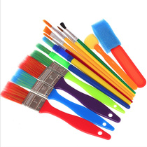 6pcs 15pcs wide and narrow childrens gouache art brush brush pigment Candy brush Kindergarten painting materials