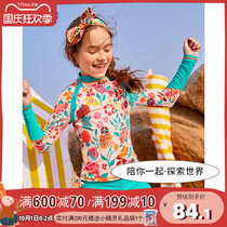 Girls split swimsuit 2021 new summer Foreign style children Princess swimsuit fashion Korean hot spring swimsuit