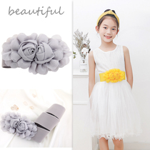 Primary and secondary school girls decorative cotton jacket down jacket belt elastic elastic girl girl waist dress Princess skirt waist seal