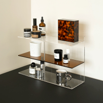ladylike acrylic containing shelf perfume shelves desktop water glass cosmetics ins wind hand office display cabinet