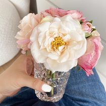 ladylike rose flower simulation flower pendulum fake flower fake water composition ins Nordic decoration flower table flower pendulum flower