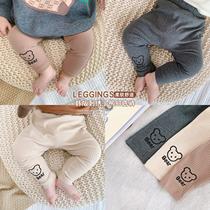 6 months infant Korean version hit bottom pants Spring autumn outwear 3-year-old baby big fart pants baby boy spring thin and long