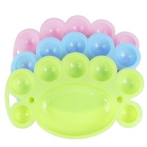 Childrens little feet colorful watercolor brush palette Small manicure palette Color acrylic paint palette