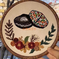 Nature Piers to work on the Xinjiang Lihat Multi-name ethnic objects Embroidery Hanging Painting Personality Home Decoration Painting Can Be Come To Customize.