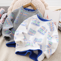 Boys sweatshirt spring autumn 2022 new children Leisure leave Two sets of hooded sweatshirts with large childrens sports blouses