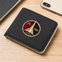 CCCP Ex-Soviet Air Personality Tide Card Large Capacity Multifunction Ultra Slim Wallet Man Short money clip mens retro