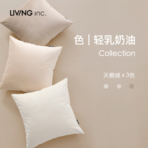 LIVING inc cream velvet beige white Nordic pillow simple LIVING room sofa pillow bed cushion