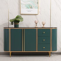Light luxury entrance cabinet three-bucket two-door dining side cabinet rock board partition decorative cabinet Simple modern home storage locker