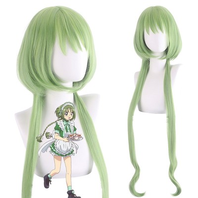 taobao agent Tokyo cat cat meow Bichuan lettuce tender green short pear flower cosplay anime wig fake hair