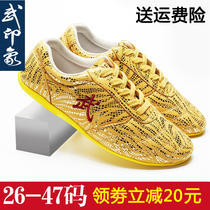 Martial arts shoes children's tai chi shoes men's soft beef tendon bottom women's autumn exercise shoes soft bottom kung fu shoes training shoes martial impression