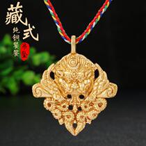 tao tao pendant amulet copper Palace ba gua pai Manjusri shi er sheng xiao waist tag tag change feng shui