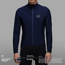 GRC Endless Riding Suit NAVY BLUE Hide Blue Autumn Winter Grip Suede Warm Road Ride for mens bike