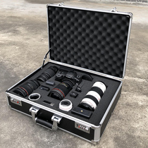 New type with lock shockproof professional camera storage box photography equipment luggage portable SLR lens box