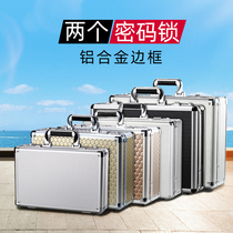 Aluminum alloy portable Password luggage small mini business official document storage micro private box men portable