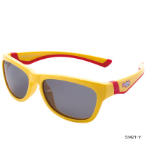 Baosheng childrens sunglasses soft leg boys and girls large frame polarized sunglasses 7-12 years old S1421
