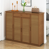 Multi-layer shoe cabinet home door large capacity economical simple shoe shelf dormitory storage solid wood rack dustproof