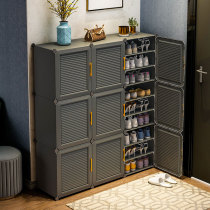 Shoe cabinet New 2020 explosive plastic multi-layer home bedroom beautiful dustproof storage simple door shoe shelf