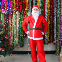 Christmas Costume Christmas Mens Clothing Santa Claus Dress Christmas Set 5 Piece Set Christmas Decoration
