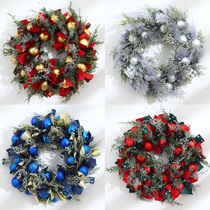 Christmas decoration wreath window ornaments glowing Garland ornaments door hanging Christmas ornaments shop scene layout