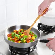 Wooden shovel non-stick pan special stir-fry shovel wooden spatula household wood silicone Wood shovel high temperature resistant kitchenware bamboo shovel