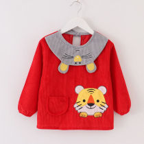 Childrens gown clothes baby waterproof and dirt-resistant anti-dressing boys and girls aprons painting clothes baby eating bibs