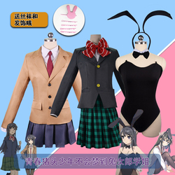 Rascal Does Not Dream of Bunny Girl Senpai Shouko Makinohara Cosplay costumes