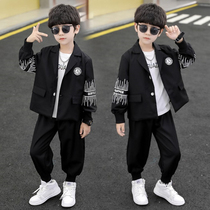 Childrens suit suit boys spring and autumn childrens leisure catwalk flower girl host dress handsome British style
