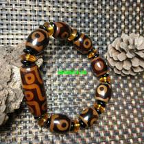Natural Tibetan Tianzhu old Agate necklace bracelet Three eyes nine eyes Tianzhu Cinnabar genuine product at a glance