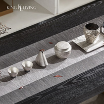 Di Gao home new Chinese ceramic hammer jar model room study tea room tea table teapot tray set decoration