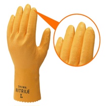 Shanghe 771 cotton-lined nitrile fully dipped gloves oil-resistant and wear-resistant hand protection labor insurance