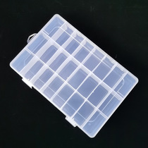 Multi-grid parts box transparent plastic electronic components accessories classification grid toolbox small jewelry ring storage box