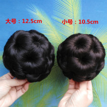 Summer wig hair bag bud head Bride pan head Nine flowers Hair bag grab clip Hair ring meatball head plate hairspring