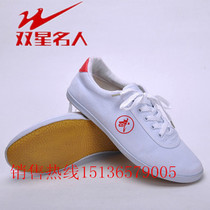 Martial Arts shoes Qingdao double star childrens sports shoes canvas Tai Chi training shoes mens bull tendon practice