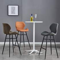 Nordic light luxury bar chair home backrest bench reception bar chair designer bar tall chair