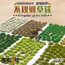 Irregular grass cluster model grass cluster landscape ornaments simulation static building sand table material diy manual