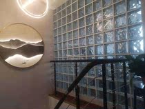 Glass brick Transparent crystal brick hollow color rectangular bathroom partition wall translucent outdoor bar bedroom