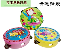 Toddler dance cartoon hand clap drum wooden instrument kindergarten baby toy Orff percussion instrument tambourine