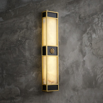  Marble wall lamp All copper new Chinese style high-end villa living room background wall Sales department Hotel lobby outdoor waterproof lamp