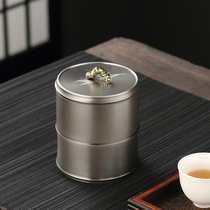 Tin cans pure tin tea cans large tea storage cans portable tea sets small sealed tea storage cans tinware tea warehouses household