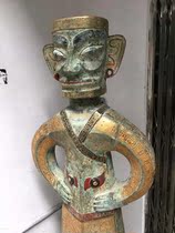 Imitation antique bronze ware GOLD SILVER FIGURINES PEOPLE SWING PIECES ANTIQUE COLLECTION CANINE RED SPOT GREEN RUST IMITATION ANCIENT PLAY MISCELLANEOUS PIECES