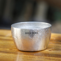 Range Rover outdoor portable titanium double-layer tea cup tea insulation anti-scalding small tea cup pure titanium tea kung fu tea set tea cup