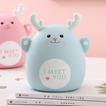 Net red cute Deer piggy bank Childrens fall-proof can be stored for boys and girls Cute creative piggy bank Large-capacity money bank