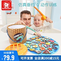 topbright children fishing toys 1-2-3 years old baby concentration training early education puzzle