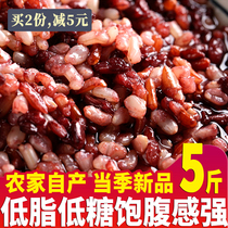 Three-color brown rice low-sugar low-fat coarse grains rice pregnant women sugar-controlled grains porridge fat 5kg