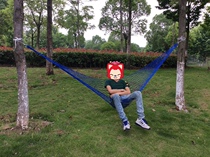 Outdoor nylon rope single mesh dormitory hanging tree falling Shaker children adult hammock swing net pocket cradle thousand